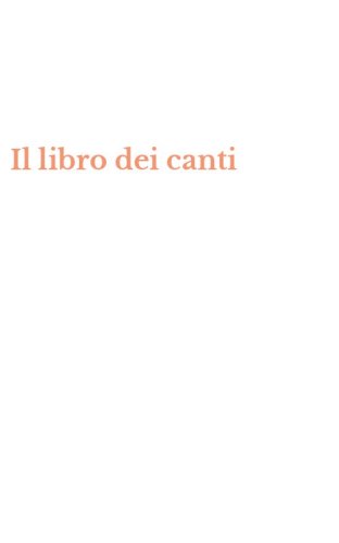 Il libro dei canti