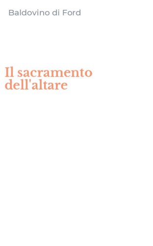 Il sacramento dell'altare