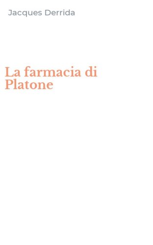 La farmacia di Platone