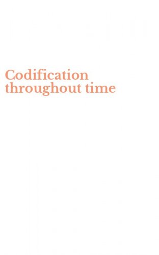 Codification throughout time