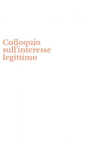 Colloquio sull'interesse legittimo