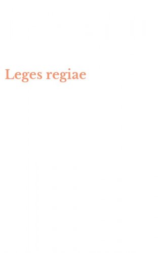 Leges regiae