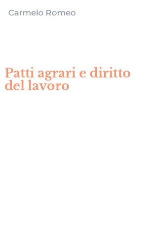 Patti agrari e diritto del lavoro