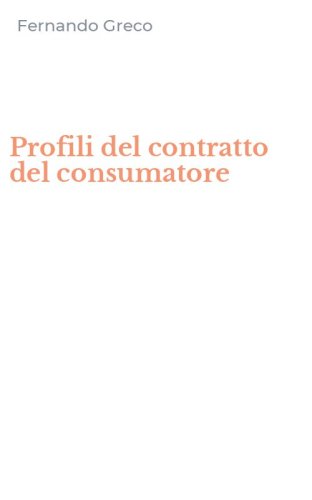 Profili del contratto del consumatore