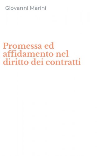 Promessa ed affidamento nel diritto dei contratti
