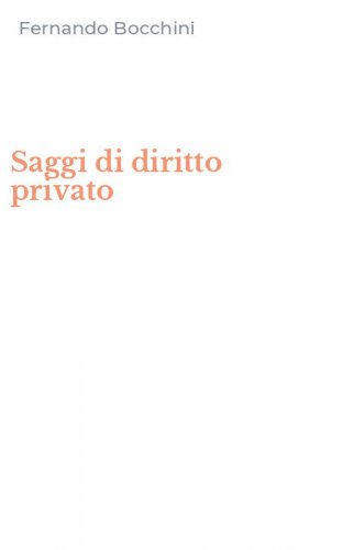 Saggi di diritto privato