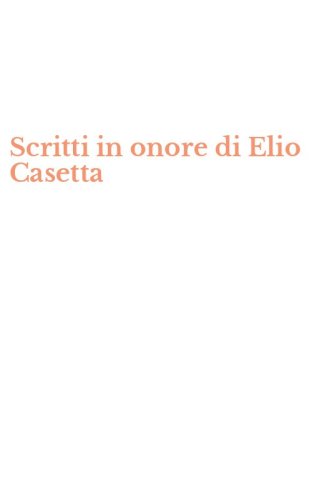 Scritti in onore di Elio Casetta