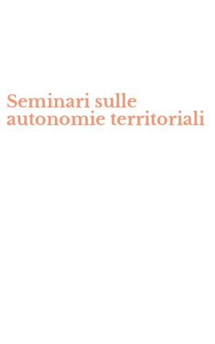 Seminari sulle autonomie territoriali
