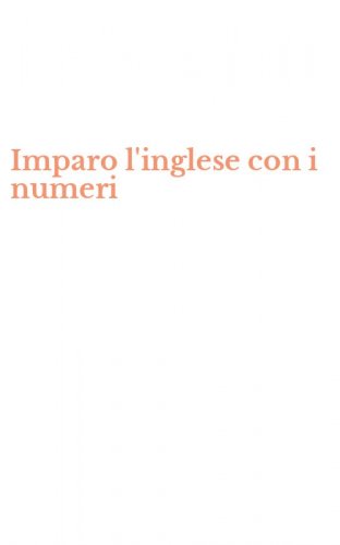 Imparo l'inglese con i numeri