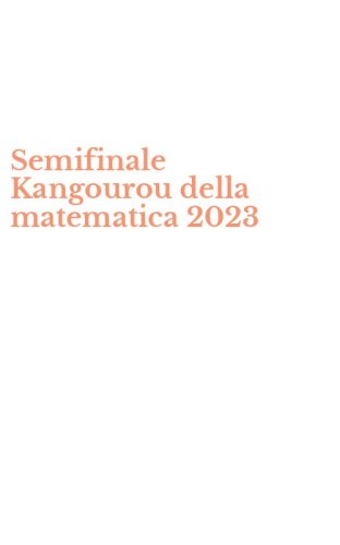 Semifinale Kangourou della matematica 2023