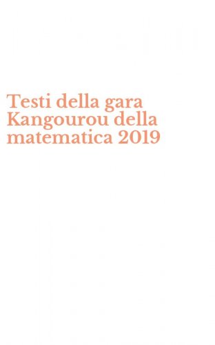 Testi della gara Kangourou della matematica 2019