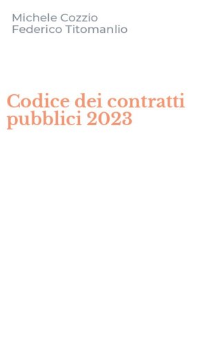 Codice dei contratti pubblici 2023