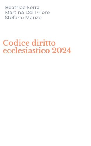 Codice diritto ecclesiastico 2024