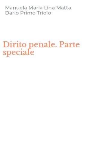 Dirito penale. Parte speciale