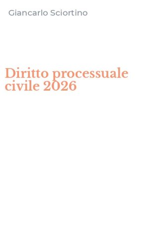 Diritto processuale civile 2026