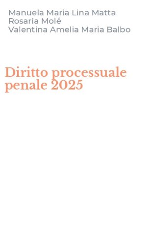 Diritto processuale penale 2025