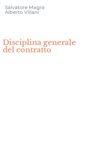 Disciplina generale del contratto