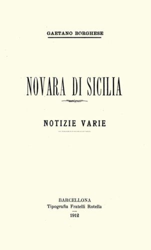 Novara di Sicilia notizie varie