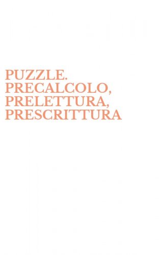 PUZZLE. PRECALCOLO, PRELETTURA, PRESCRITTURA