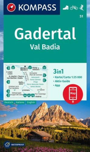 Carta escursionistica n. 51. Val Badia