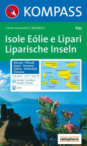 Carta escursionistica n. 693. Malta e isole Lipari. Isole Eolie o Lipari 1:25.000. Adatto a GPS. Digital map. DVD-ROM