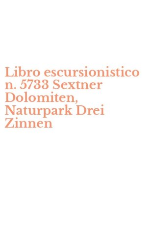 Libro escursionistico n. 5733 Sextner Dolomiten, Naturpark Drei Zinnen