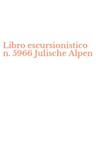 Libro escursionistico n. 5966 Julische Alpen