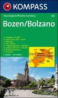 Pianta della citt&agrave; n. 480. Italia. Bolzano 1:8.000