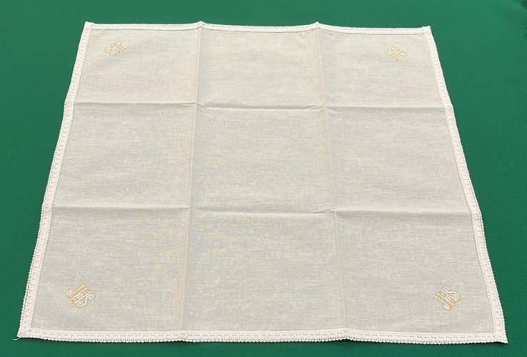 CORPORALE  IHS SPIGHE RICAMATO 100% COTONE