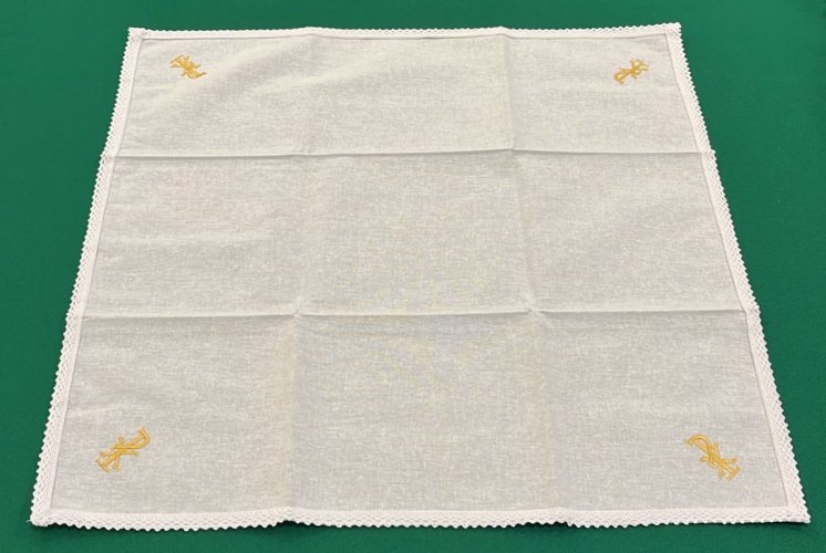 CORPORALE PAX ORO RICAMATO 100% COTONE - 48X48 CM