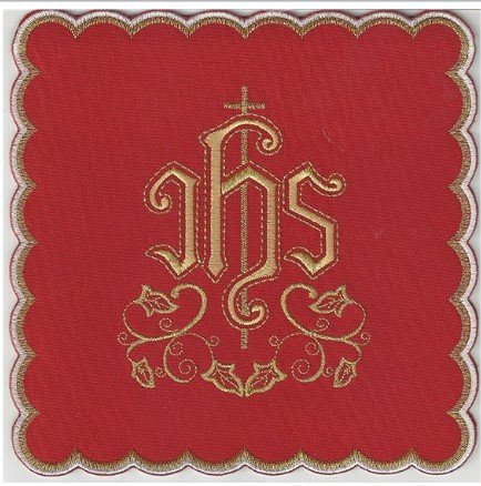 PALLA IHS CON DECORAZIONE DORATA
