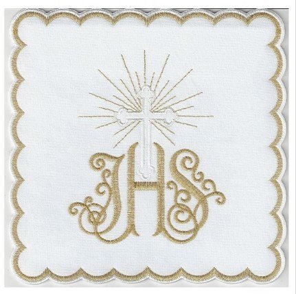 PALLA IHS - CROCE BIANCA CON RAGGI