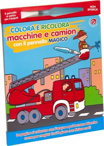 Colora e ricolora macchine e camion con il pennarello magico