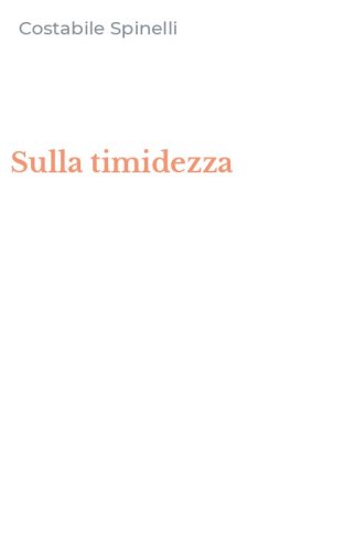 Sulla timidezza