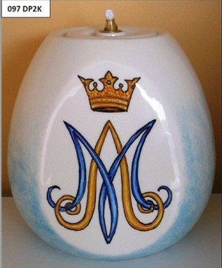 LAMPADA MARIA - Realizzato in ceramica. Diametro cm 17 X 17.