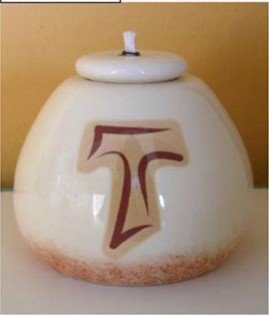 LAMPADA TAU - Realizzato in ceramica. Diametro cm 8.