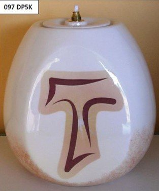 LAMPADA TAU - Realizzato in ceramica. Diametro cm 18.