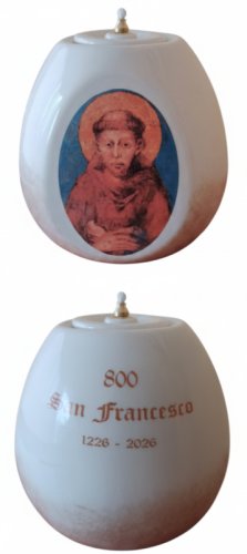 SAN FRANCESCO 800 ANNI 17X17 CM LAMPADA