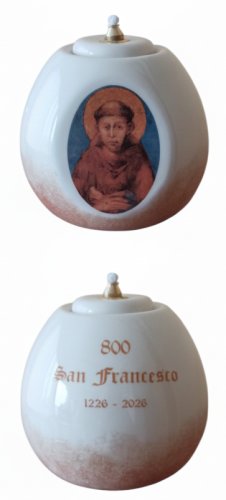 SAN FRANCESCO 800 ANNI LAMPADA 12X11CM