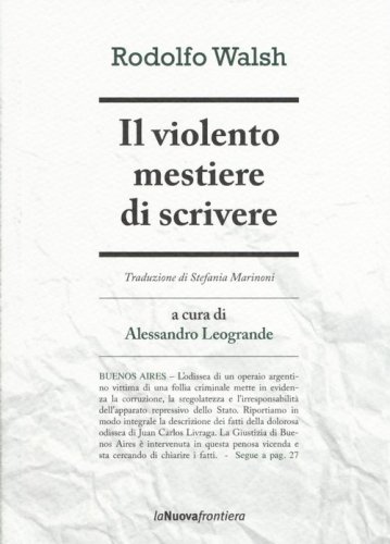 Il violento mestiere di scrivere