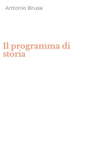 Il programma di storia