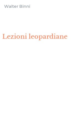 Lezioni leopardiane