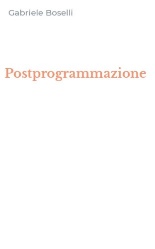 Postprogrammazione