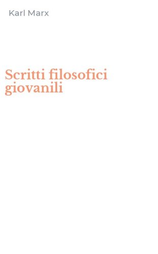 Scritti filosofici giovanili