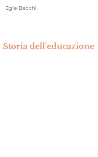 Storia dell'educazione