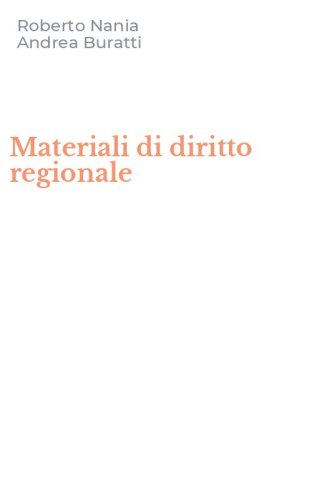 Materiali di diritto regionale