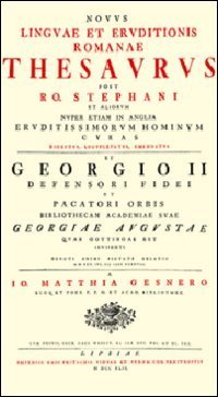 Novus linguae et eruditionis romanae thesaurus