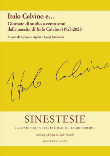 Sinestesie. Rivista di studi sulle letterature e le arti europee