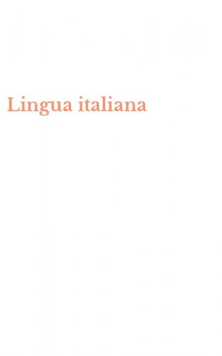 Lingua italiana