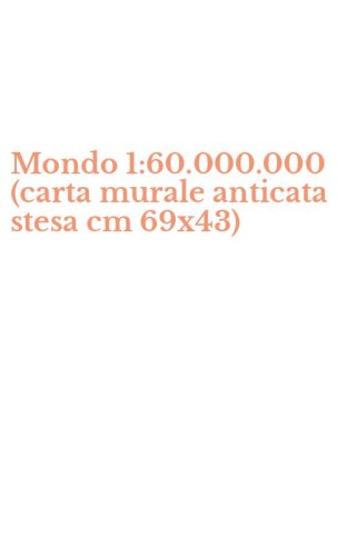 Mondo 1:60.000.000 (carta murale anticata stesa cm 69x43)